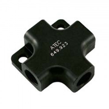 RACCORDO ATEC 4 VIE FEMM. M10x1mm - NERO