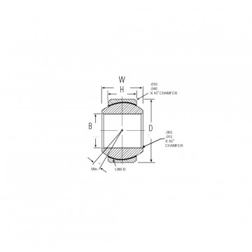 SNODO SFERICO FORO 8MM - ESTERNO 19MM
