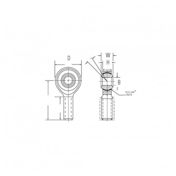 TESTA A SNODO MASCHIO M14x1,5 FORO 12MM
