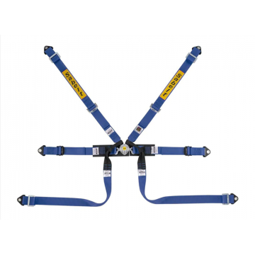 CINTURA MONOPOSTO 2" 6 PUNTI BLU