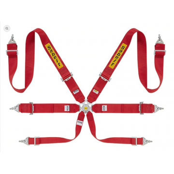 CINTURA 3" BERLINA 6 PUNTI ROSSA