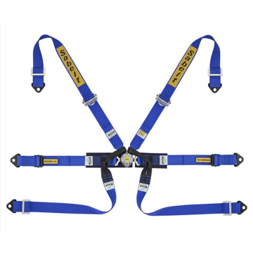 CINTURA MONOPOSTO LEGGERA 6 PUNTI 2" BLU