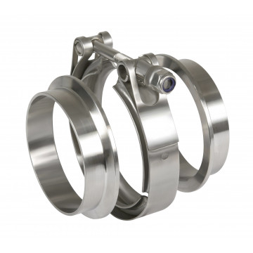 SET V-BAND ACCIAIO INOX Ø 60mm