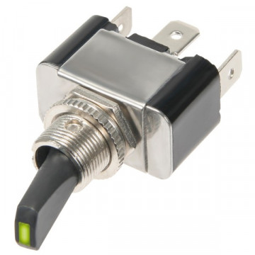 INTERRUTTORE LED VERDE ON/OFF 30Ah 12V