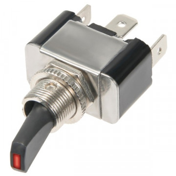 INTERRUTTORE LED ROSSO ON/OFF 30Ah 12V