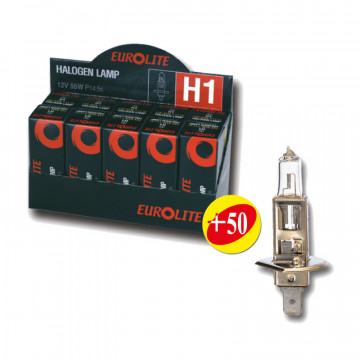 LAMPADA SINGOLA H1 12V 55W - 3000K +50%