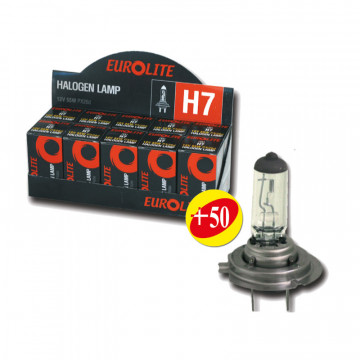LAMPADA SINGOLA H7 12V 55W - 3000K +50%