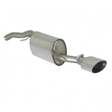 Posteriore inox con terminale ovale...