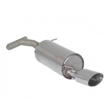 Posteriore inox con terminale ovale...