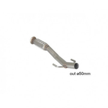 Tubo anteriore con flessibile inox