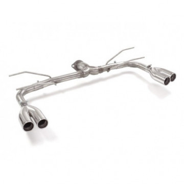 Tubo posteriore Gr. N inox sdoppiato...