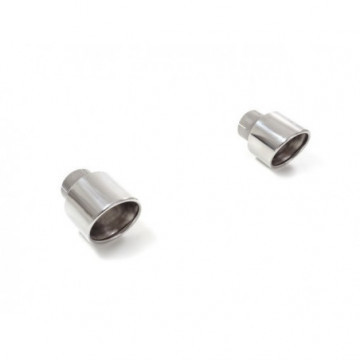 Terminale inox rotondo 2/129 mm obliquo