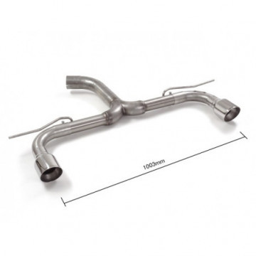 Tubo posteriore Gr. N inox sdoppiato...