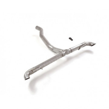 Tubo posteriore Gr. N inox sdoppiato...