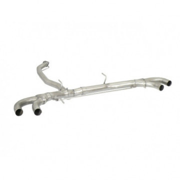 Tubo posteriore Gr. N inox sdoppiato,...