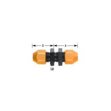 PASSAPARETE DRITTO FEMMINA TUBO 5/16"