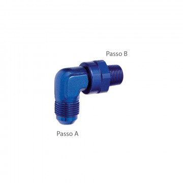 ADATTATORE 90° M/M JIC 9/16" x 18 -...