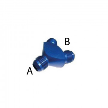 ADATTATORE Y A: JIC 7/8" x 14 B: JIC...
