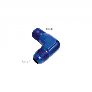 ADATTATORE 90° M/M Passo A: JIC 9/16"...