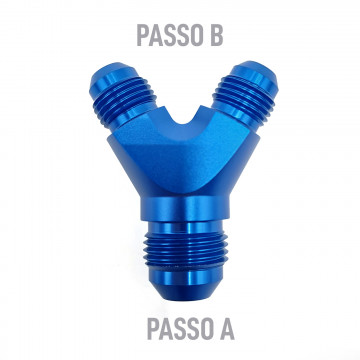 ADATTATORE Y A: JIC 7/8" x 14 B: JIC...