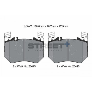 PAGID Street+ sagoma T8313SP2001