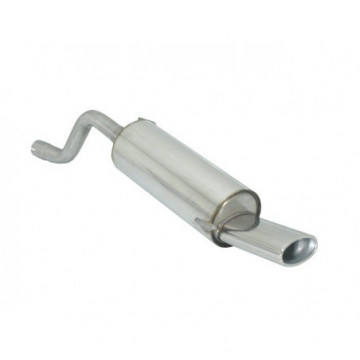 Posteriore inox con terminale ovale...