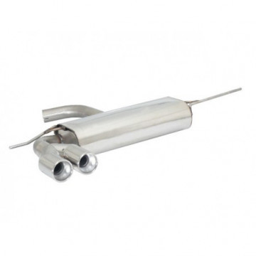 Posteriore inox con terminali rotondi...