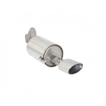 Posteriore inox con terminale ovale...