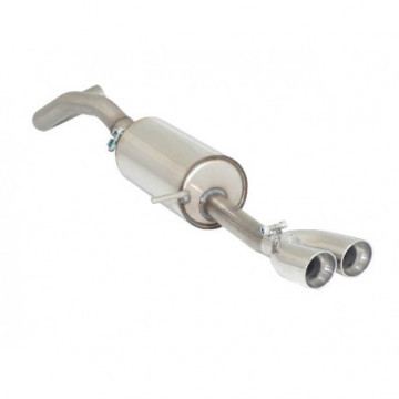 Posteriore inox con terminali rotondi...