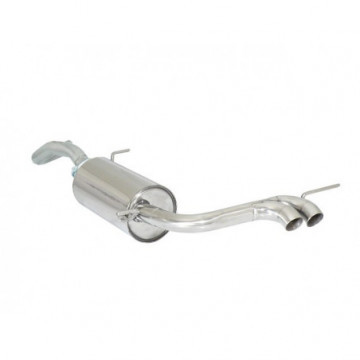 Posteriore inox con terminali rotondi...