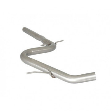 Tubo centrale senza silenziatore inox