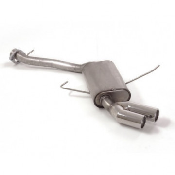 Posteriore inox con terminali rotondi...