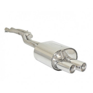 Posteriore inox con terminali rotondi...