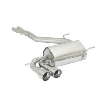 Posteriore inox con terminali rotondi...