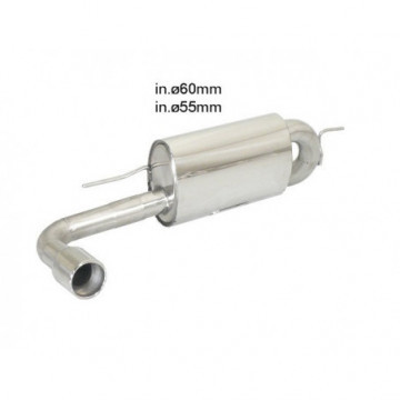 Posteriore inox con terminale rotondo...