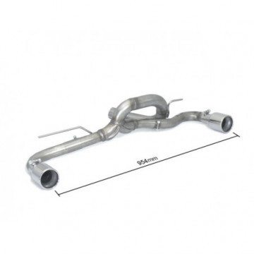 Tubo posteriore Gr. N inox sdoppiato...