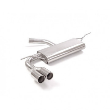 Posteriore inox con terminali rotondi...
