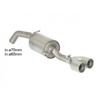 Posteriore inox con terminali rotondi...