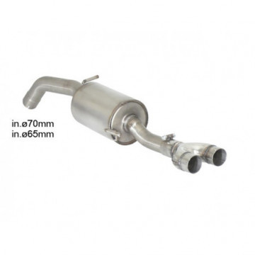 Posteriore inox con terminali rotondi...