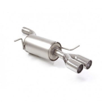 Posteriore inox con terminali rotondi...