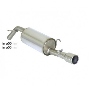 Posteriore inox con terminale rotondo...