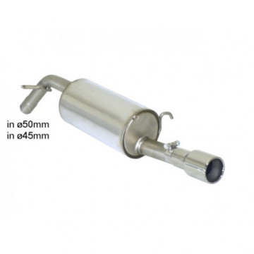 Posteriore inox con terminale rotondo...