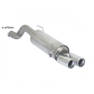 Posteriore inox con terminali rotondi...