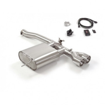 Posteriore inox con terminali rotondi...