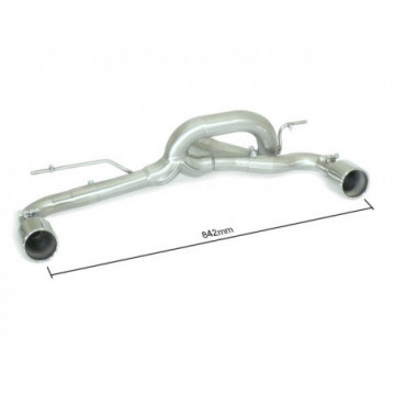 Tubo posteriore Gr. N inox sdoppiato...