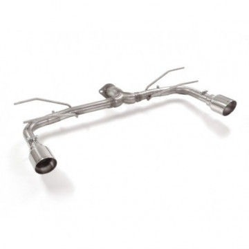 Tubo posteriore Gr. N inox sdoppiato...