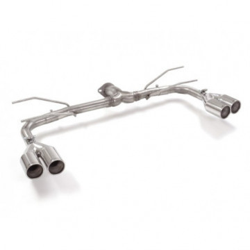 Tubo posteriore Gr. N inox sdoppiato...