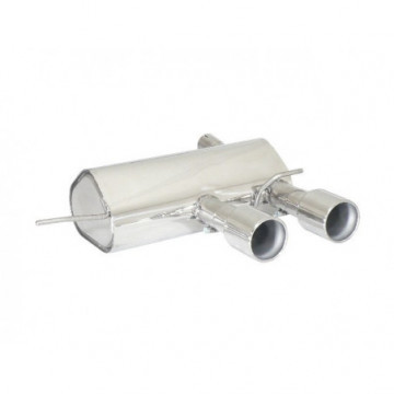 Posteriore inox con terminali rotondi...