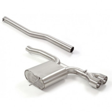 Posteriore inox con terminali rotondi...