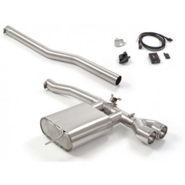 Posteriore inox con terminali rotondi...